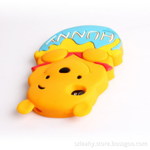 Drop-glue Forming Hunny-shaped Silicone Case for iPhone 4s